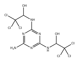 1,1'-(6-AMINO-1,3,5-TRIAZINE-2,4-DIYL)DIIMINO)BIS(2,2,2-TRICHLOROETHANOL) Struktur