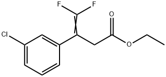 (Z)-ethyl 3-(3-chlorophenyl)-4,4,4-trifluorobut-2-enoate Structure
