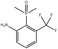 (2-Amino-6-(trifluoromethyl)phenyl)dimethylphosphine oxide 化学構造式