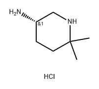 (S)-6,6-二甲基哌啶-3-胺二盐酸盐,2801040-10-6,结构式