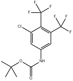 (3-氯-4,5-双(三氟甲基)苯基)氨基甲酸叔丁酯,2803283-48-7,结构式
