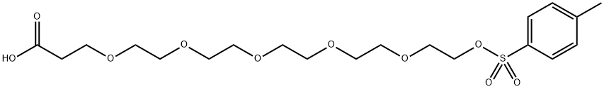 Tos-PEG6-acid Structure