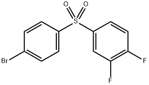 Benzene, 4-[(4-bromophenyl)sulfonyl]-1,2-difluoro- Structure