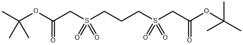 2,2'-(丙烷-1,3-二基二磺酰基)二乙酸二叔丁酯 结构式