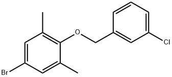 5-溴-2-((3-氯苄基)氧基)-1,3-二甲基苯, 2803460-68-4, 结构式