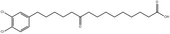 Benzenepentadecanoic acid, 3,4-dichloro-ι-oxo-|15-(3,4-二氯苯基)-10-氧代十五烷酸