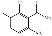 6-Amino-2-bromo-3-fluorobenzamide 化学構造式