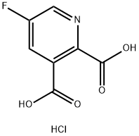 5-Fluoropyridine-2,3-dicarboxylic acid hydrochloride Structure