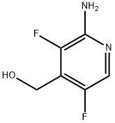 (2-Amino-3,5-difluoropyridin-4-yl)methanol 化学構造式