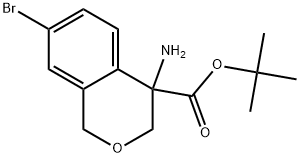 tert-butyl 4-amino-7-bromoisochromane-4-carboxylate,2803847-08-5,结构式