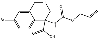 4-(((allyloxy)carbonyl)amino)-7-bromoisochromane-4-carboxylic acid,2803851-73-0,结构式