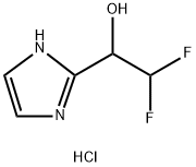 1H-Imidazole-2-methanol, α-(difluoromethyl)-, hydrochloride (1:1) Structure