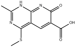 2-Methyl-4-(methylthio)-7-oxo-7,8-dihydropyrido[2,3-d]pyrimidine-6-carboxylic acid Structure