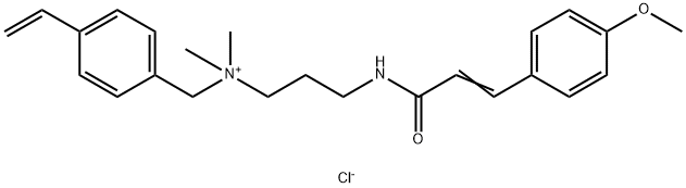 4-乙烯基-N-[3-[[3-(4-甲氧基苯基)-1-氧代-2-丙烯-1-基]氨基]丙基]-N,N-二甲基苯甲胺氯化物 (1:1),2804018-49-1,结构式