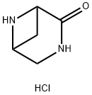 3,6-Diazabicyclo[3.1.1]heptan-2-one, hydrochloride (1:1) Struktur