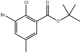 Tert-butyl 3-bromo-2-chloro-5-methylbenzoate Struktur