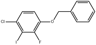 1-(Benzyloxy)-4-chloro-2-fluoro-3-iodobenzene,2807445-58-3,结构式