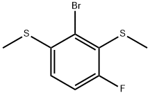 (2-Bromo-4-fluoro-1,3-phenylene)bis(methylsulfane) Structure