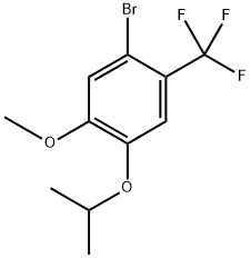 1-Bromo-4-isopropoxy-5-methoxy-2-(trifluoromethyl)benzene,2807447-96-5,结构式