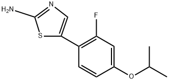 5-(2-Fluoro-4-isopropoxyphenyl)thiazol-2-amine Struktur