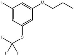 1-Iodo-3-propoxy-5-(trifluoromethoxy)benzene Structure