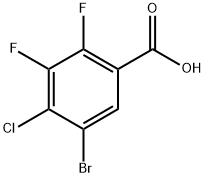 5-Bromo-4-chloro-2,3-difluorobenzoic acid Structure