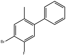 4-bromo-5-fluoro-2-methyl-1,1'-biphenyl Struktur