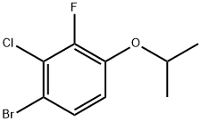 1-Bromo-2-chloro-3-fluoro-4-isopropoxybenzene Struktur