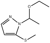 1-(1-Ethoxyethyl)-5-(methylthio)-1H-pyrazole 结构式