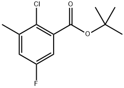 Tert-butyl 2-chloro-5-fluoro-3-methylbenzoate Structure