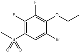 1-bromo-2-ethoxy-3,4-difluoro-5-(methylsulfonyl)benzene 结构式