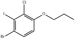 1-Bromo-3-chloro-2-iodo-4-propoxybenzene 结构式