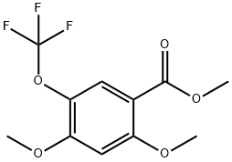 methyl 2,4-dimethoxy-5-(trifluoromethoxy)benzoate Structure