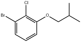 1-bromo-2-chloro-3-isobutoxybenzene Structure