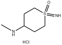 1-亚氨基-4-(甲胺基)四氢-2H-硫代吡喃 1-氧化物 盐酸盐 结构式