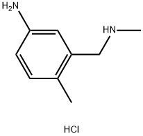 4-methyl-3-((methylamino)methyl)anilinedihydrochloride,28096-43-7,结构式