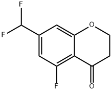 7-(Difluoromethyl)-5-fluorochroman-4-one Struktur