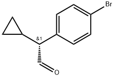 Benzeneacetaldehyde, 4-bromo-α-cyclopropyl-, (αR)- Structure