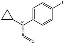 Benzeneacetaldehyde, α-cyclopropyl-4-iodo-, (αR)- 化学構造式