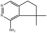 7,7-Dimethyl-6,7-dihydro-5H-cyclopenta[d]pyridazin-1-amine Struktur