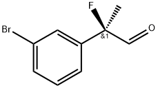 (R)-2-(3-溴苯基)-2-氟丙醛, 2812367-14-7, 结构式