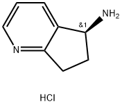 (S)-6,7-Dihydro-5H-cyclopenta[b]pyridin-5-amine hydrochloride Structure