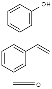 Formaldehyde, polymer with ethenylbenzene and phenol Struktur