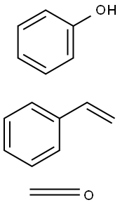 Formaldehyde, polymer with ethenylbenzene and phenol Structure