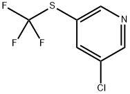 3-氯-5-((三氟甲基)硫代)吡啶 结构式