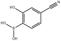 (4-Cyano-2-hydroxyphenyl)boronic acid Struktur