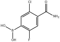 (4-Carbamoyl-5-chloro-2-fluorophenyl)boronic acid Structure