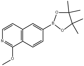 2818961-93-0 1-甲氧基-6-(4,4,5,5-四甲基-1,3,2-二氧杂波仑-2-基)异喹啉