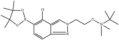 2818961-95-2 2-(2-((叔丁基二甲基硅基)氧基)乙基)-4-氯-5-(4,4,5,5-四甲基-1,3,2-二氧杂波仑-2-基)-2H-吲唑