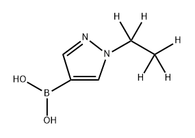 (1-(ethyl-d5)-1H-pyrazol-4-yl)boronic acid Struktur